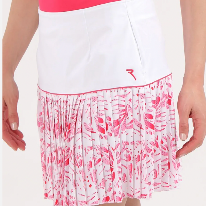 Chervò Jupon Pleated Skort - Pink/White