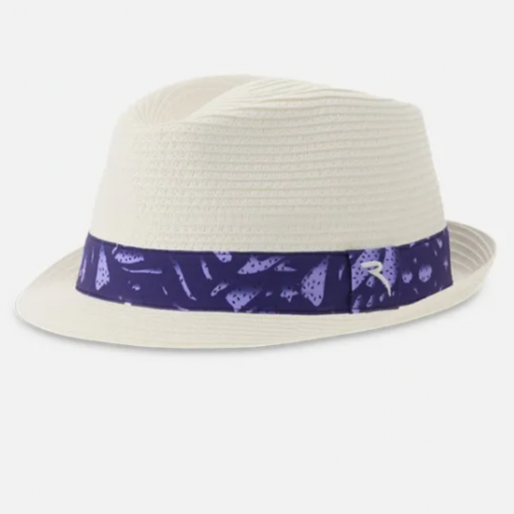 Chervò Wanitas Hat - White/Purple Band