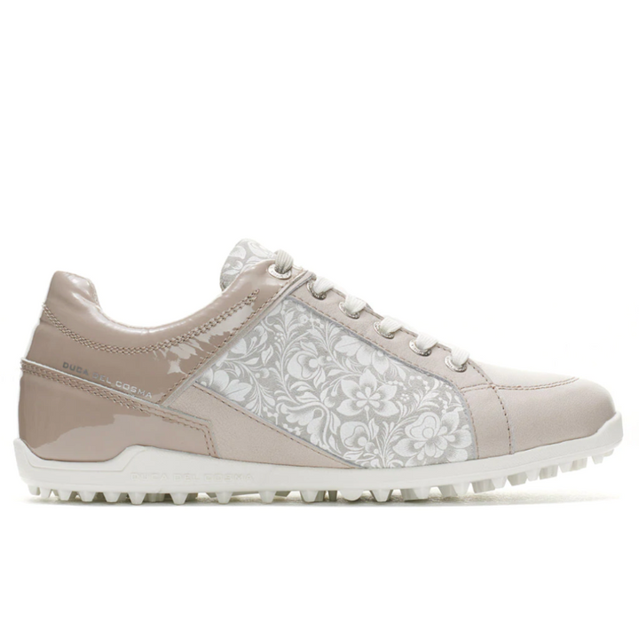 Duca Del Cosma Caldes Golf Shoe - Beige/Flower