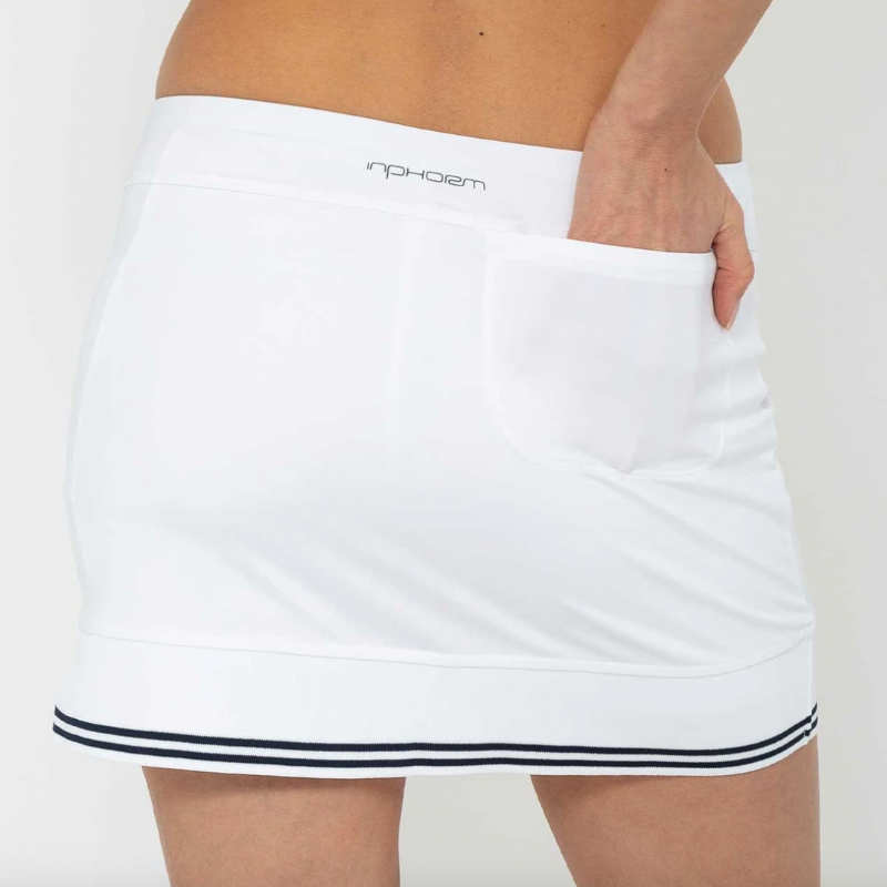 InPhorm Lilian Skort 13.5" - White/Black