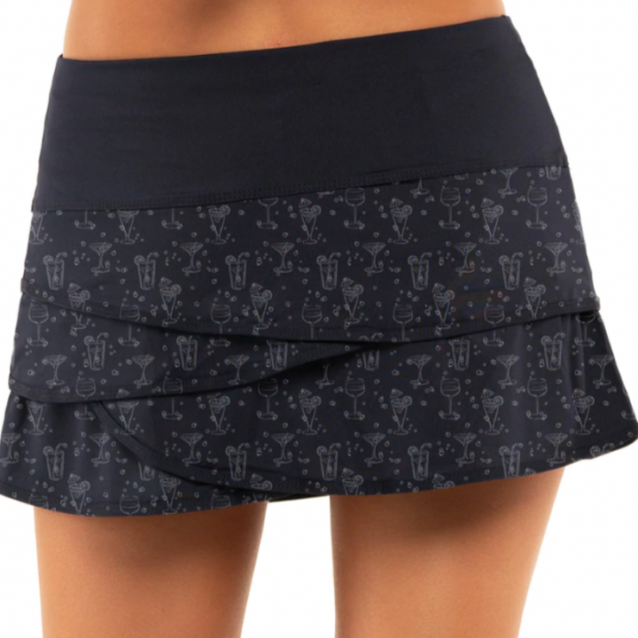 Lucky In Love Fiesta Scallop Skort - Navy