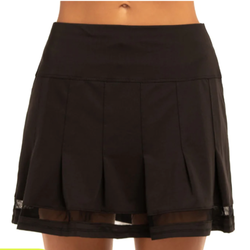 Lucky In Love VIntage Pleated Skort (15") - Black