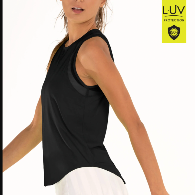 Lucky In Love Chill Out Tank - Black