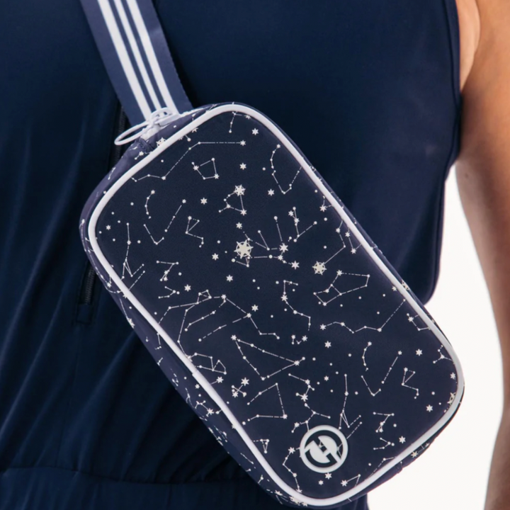 Foray Golf Belt Bag - Navy/Constellation Print