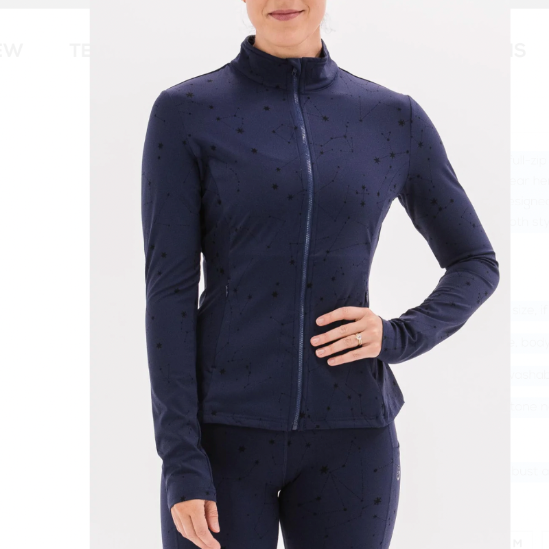 Foray Golf Full Zip Layer - Navy Star Print