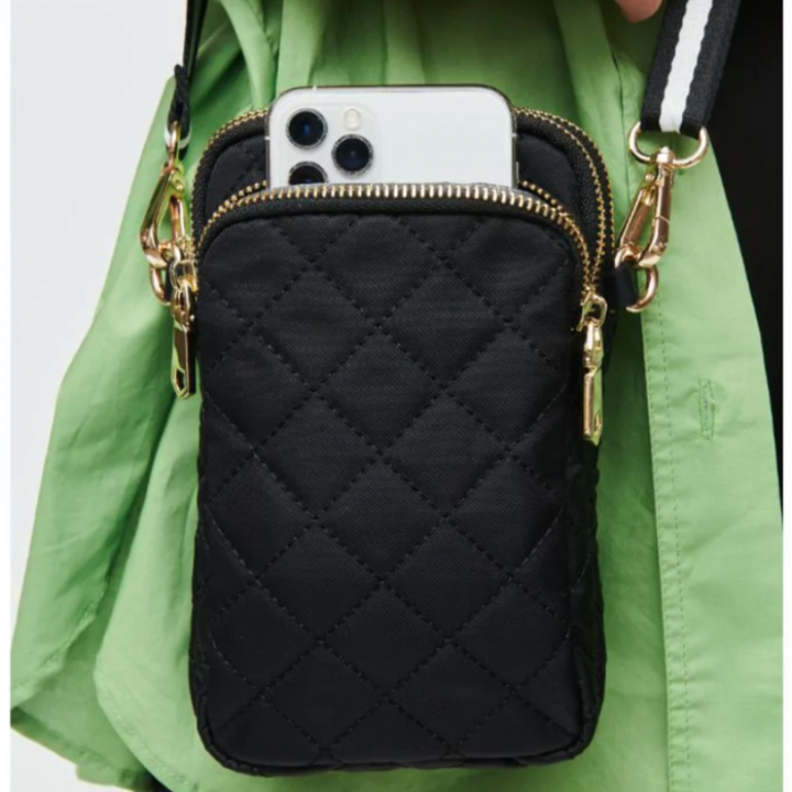 Sol and Selene Quilted Crossbody - Black