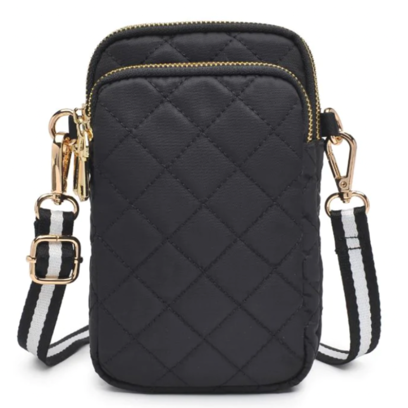 Sol and Selene Quilted Crossbody - Black