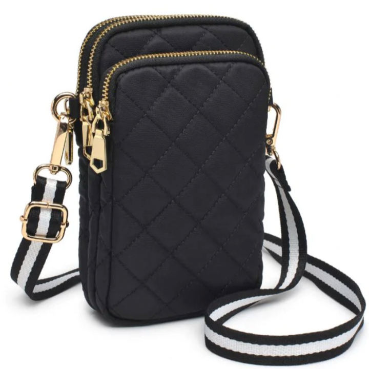 Sol and Selene Quilted Crossbody - Black