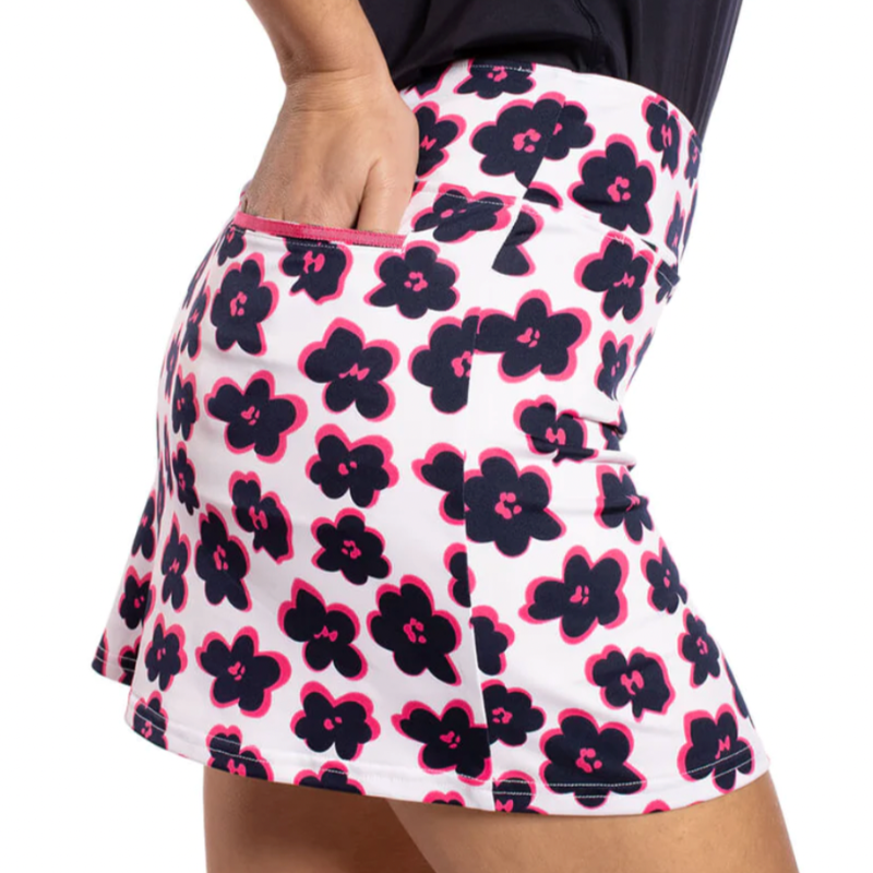 Golftini Beach Bum A-Line Skort (16.5")- Navy/Pink/White