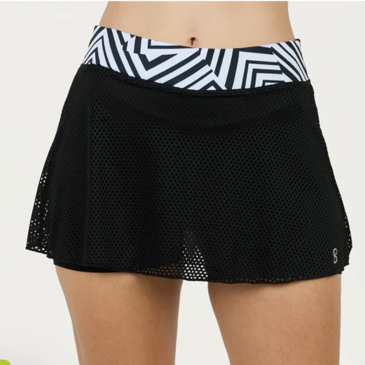 Sofibella Mysterious 13" Skort - Black/White