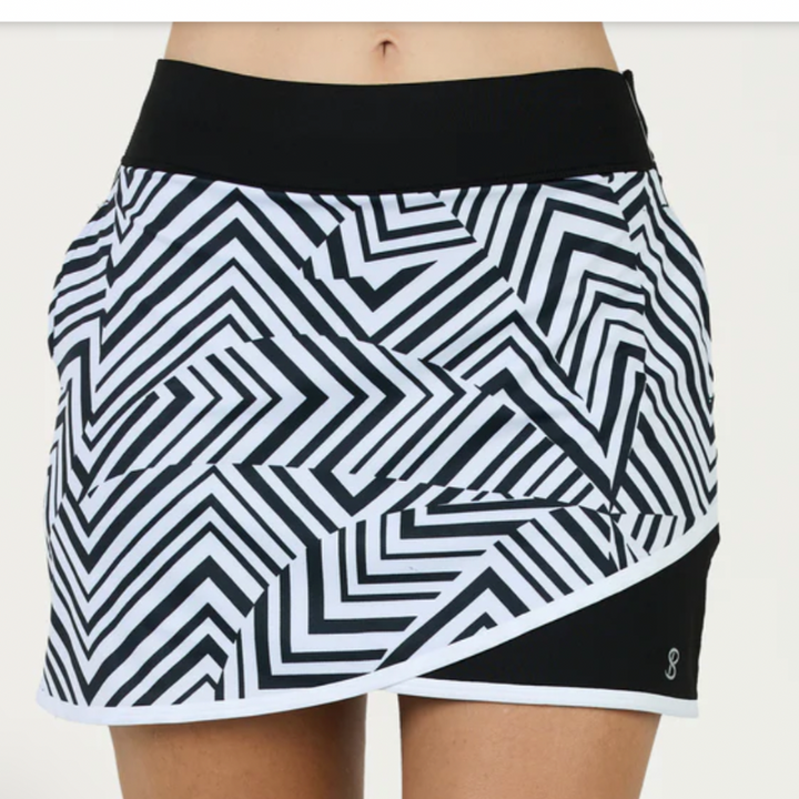 Sofibella Mysterious 15" Skort - Black/White