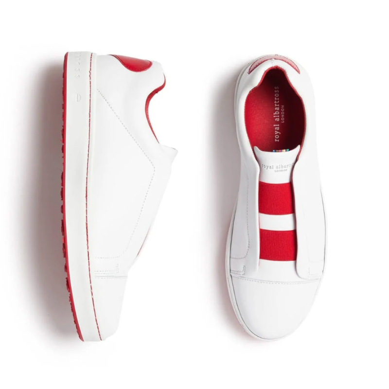 Royal Albartross Queen of Hearts Shoe - White