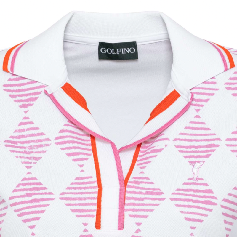 Golfino Natural Light S/S Polo - Shocking Rose