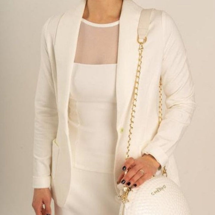 Hedge Donna Cool Down Blazer - Cream