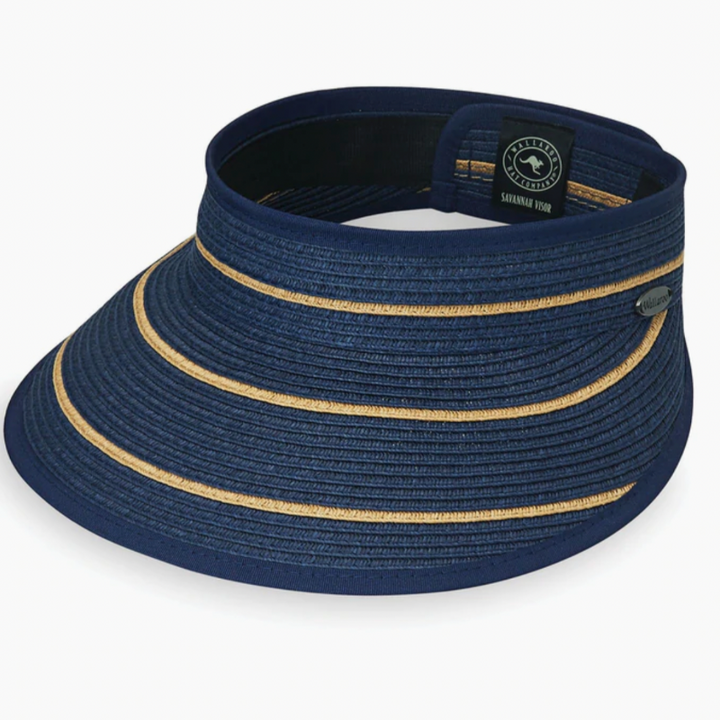 Wallaroo Savannah Visor - Navy/Camel