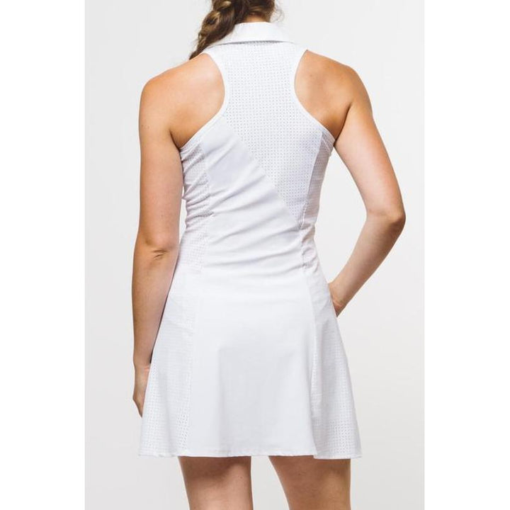 Foray Golf Core Perforated Dress - White