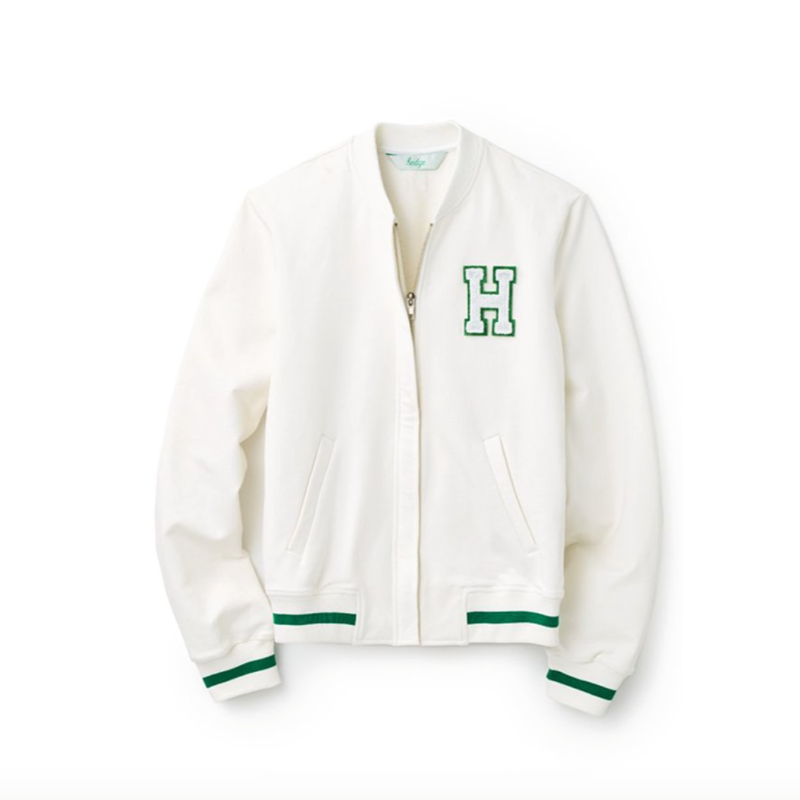 Hedge Vale Varsity Jacket - Cream