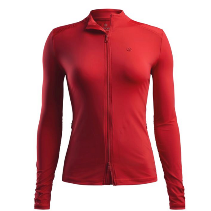 G/FORE Featherweight Full-Zip L/S Top - Cherry