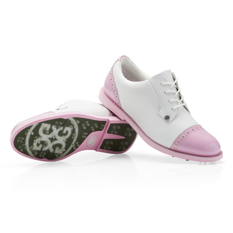 G/FORE Cap Toe Gallivanter Golf Shoe - Snow/Blush