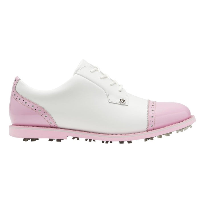 G/FORE Cap Toe Gallivanter Golf Shoe - Snow/Blush