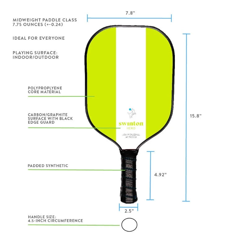 Swinton Pickleball Paddle - Green