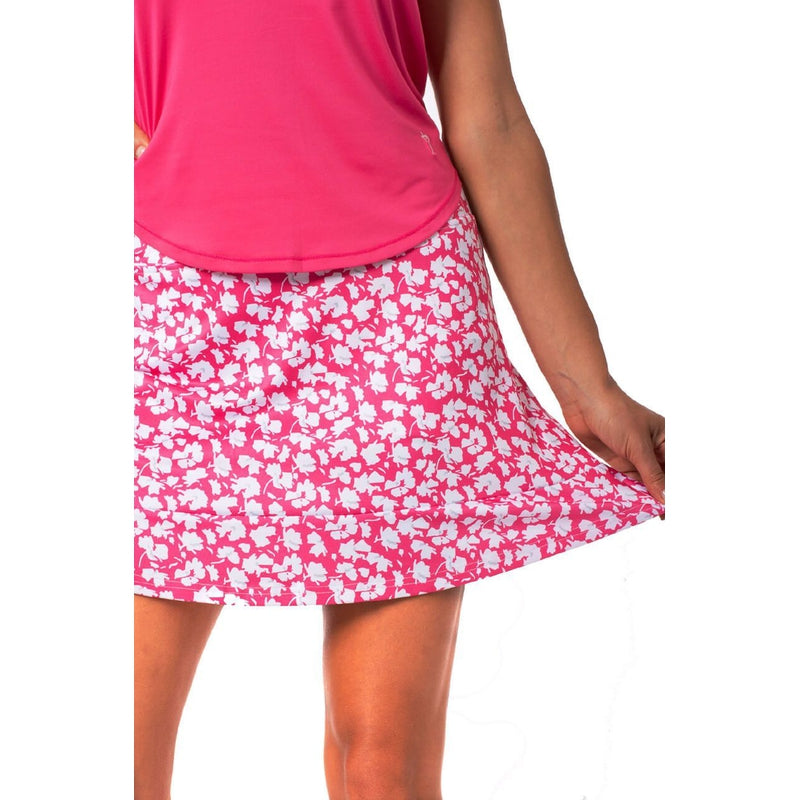 Golftini Sprinkles Pull On Ruffle Skort - Pink/White