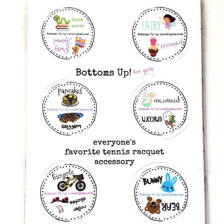 Love40 Bottoms Up Stickers