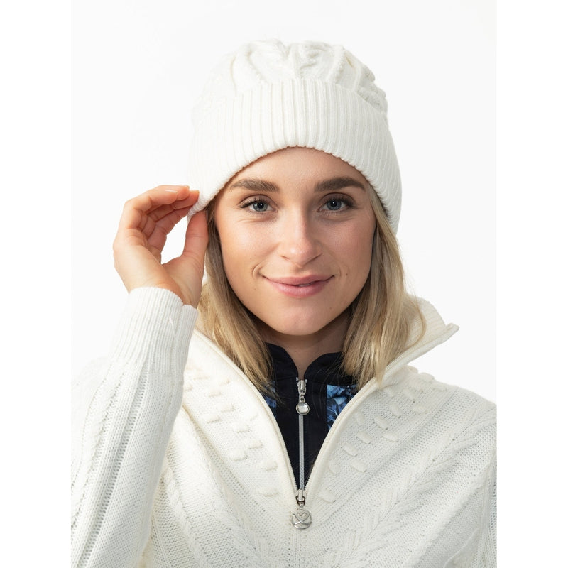 Daily Sports Amedine Knit Hat (pom pom) - White